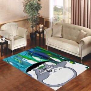 Colorful Art Umbrella Totoro Living room carpet rugs