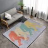 Colorful Bigfoot Rectangle Rug Carpet