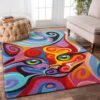Colorful Cat Rug Carpet