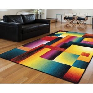 Colorful Square Rug Carpet