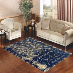 Cover Book Jane Austen Living room carpet rugs
