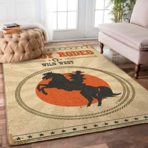 Cowboy Rodeo Rug Carpet