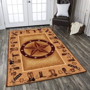 Cowboy Star Rectangle TU53884 Rug Carpet