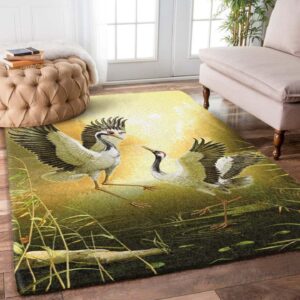 Crane Bird Rug Carpet