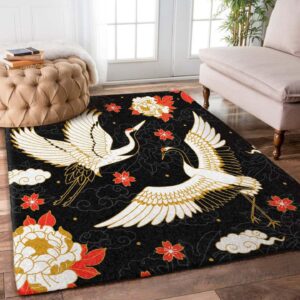 Crane Bird Rug Carpet