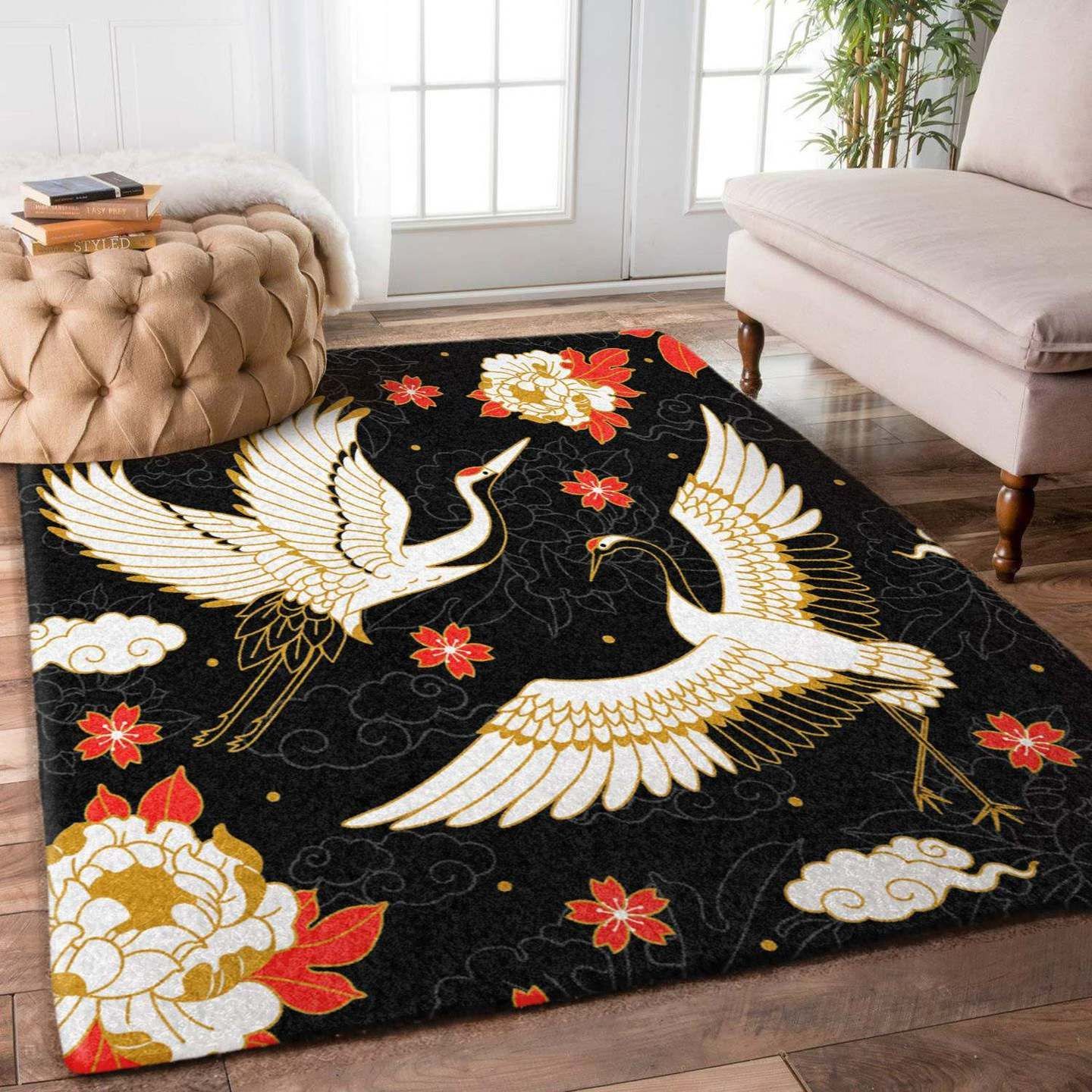 Crane Bird Rug Carpet