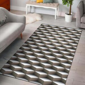 Cube Optical Illusion Area Rug Carpet Carpets