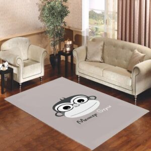 Cute Monkey Style Living room carpet rugs