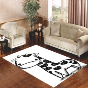 Cute giraffe Living room carpet rugs