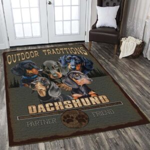 DACHSHUND Love My Rug Carpet