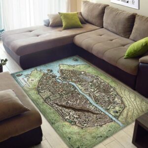 Dungeons & Dragons Neverwinter City Rug Carpet Area