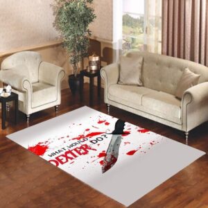 DEXTER DIRT WITH BLOOD Living room carpet rugs