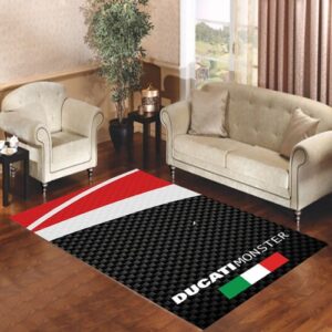 DUCATI MONSTER CARBON PRINT PATTERN Living room carpet rugs
