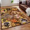 Dachshund Autumn So Cool Rug Carpet
