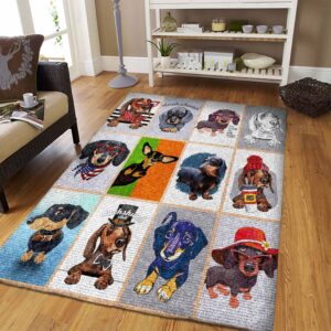 Dachshund OO78272 Rug Carpet
