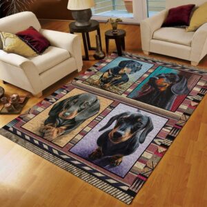 Dachshund Really Cute Rug Carpet