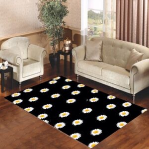 Daisy Flower Pattern Living room carpet rugs