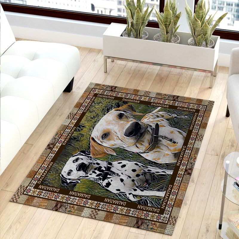 Dalmatian Friend Area Rug Carpet