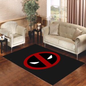 Deadpool Symbol Living room carpet rugs