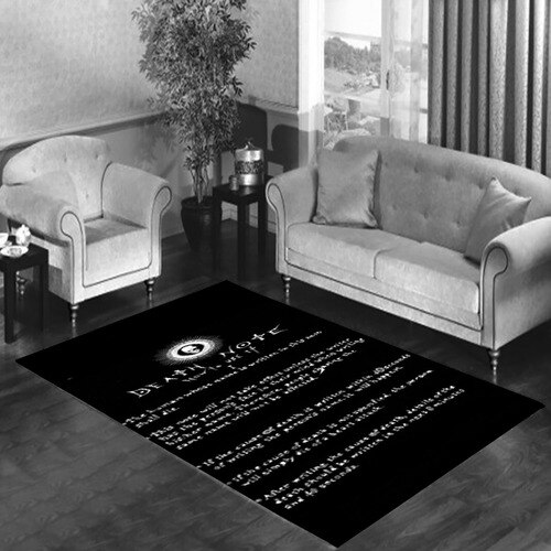Death Note Notebook Living room carpet rugs
