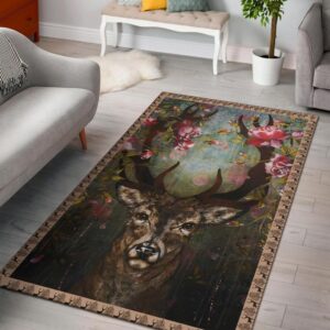 Deer Area Area Rug Carpet