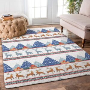 Deer Christmas Rug Carpet