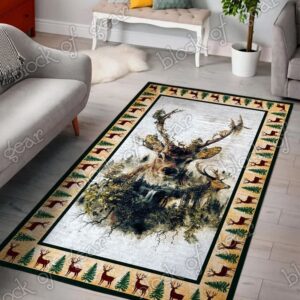 Deer Living Room Rug Carpet