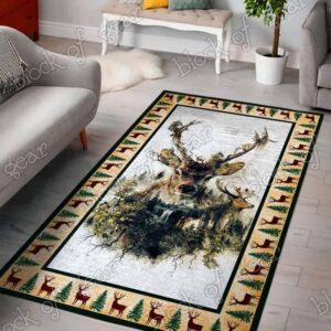 Deer Living Room Rug Carpet