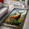 Deer Living Room Rug Carpet