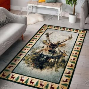 Deer Living Room Rug Carpet