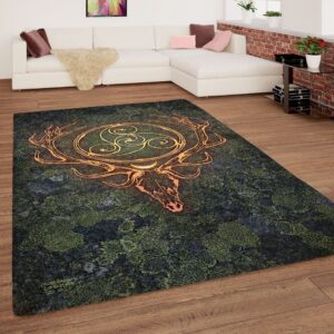 Deer Wood Rug Carpet