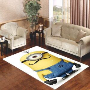 Despicable Me Minion with Cute Mustache 02 Living room carpet rugs
