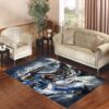 Detroit Lion American Football Illustration Living room carpet rugs