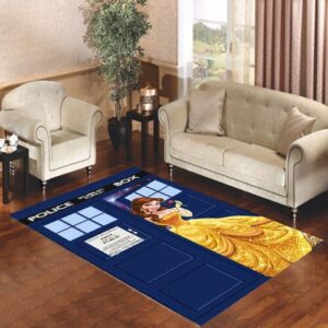 Disney Princess Belle Tardis Police Box 2Disney Princess Belle Tardis Police Box 2 Living room carpet rugs