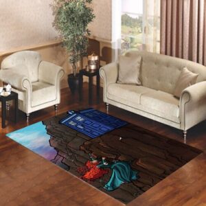 Disney Princess Tardis dr who Living room carpet rugs