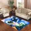 Disney Stitch Face Living room carpet rugs