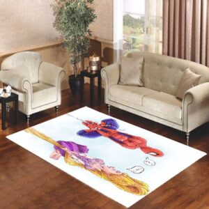 Disney Tangled And Spiderman Living room carpet rugs