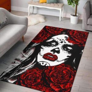 "Distress" Premium Skull Area Rug Carpet