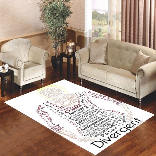 Divergent Cast Collage Living room carpet rugs