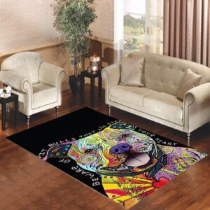 Dog Abstract Pitbull Living room carpet rugs