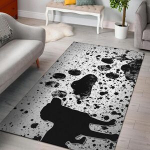 Dog Paw Print Area Rug Carpet I Love Dogs Carpet Golden Retriever Carpet Husky Carpet Boxer Carpet Pitbull Carpet Dachshund Carpet Rug Carpet