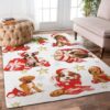 Dogs Christmas Rug Carpet