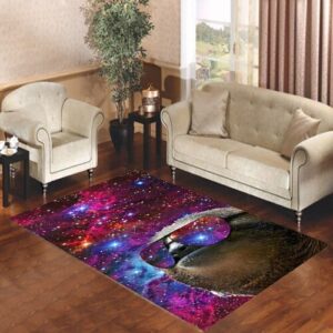 Dolla Bill Sloth Look Galaxy Nebula Living room carpet rugs
