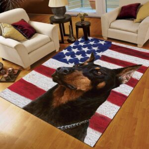 Dorberman American Carrying You Rug Carpet
