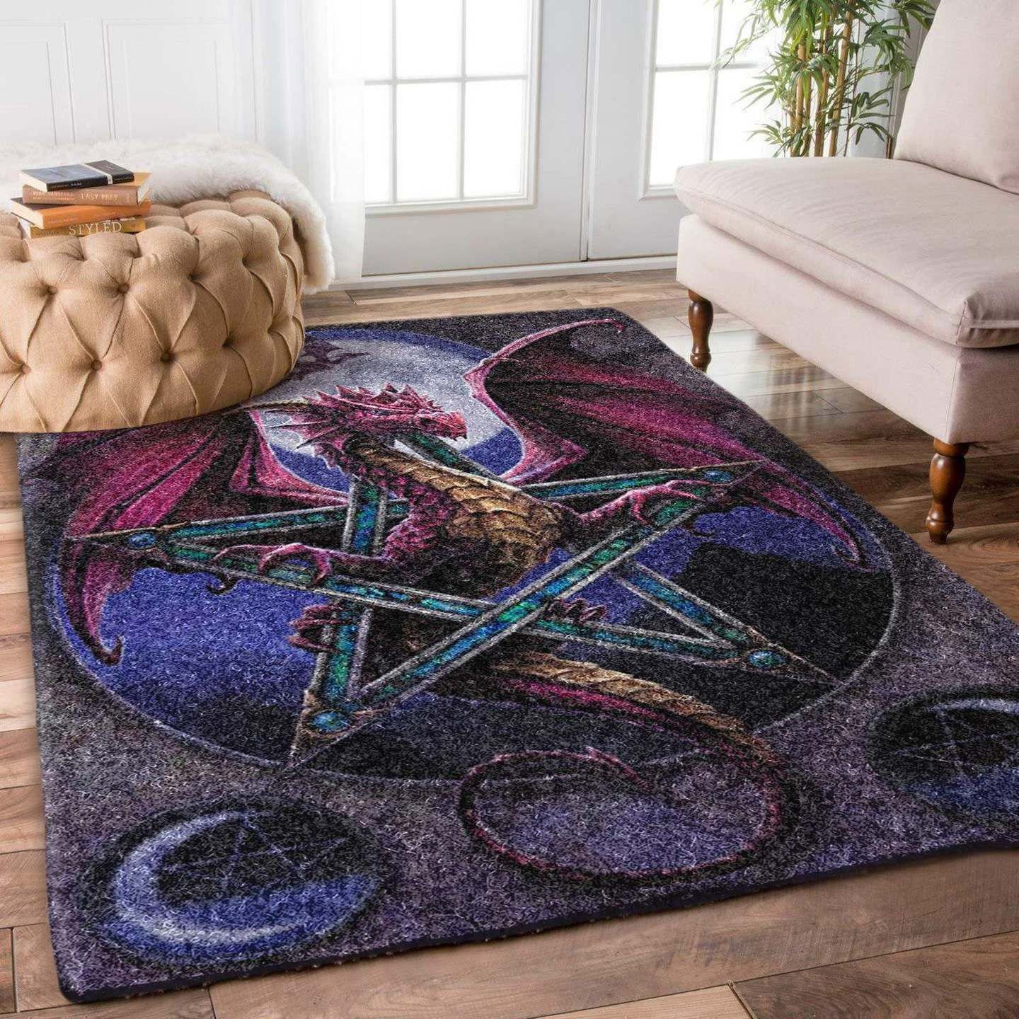 Dragon Pentagram Rug Carpet