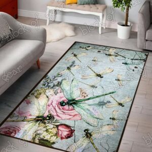 Dragonfly Living Room Rug Carpet
