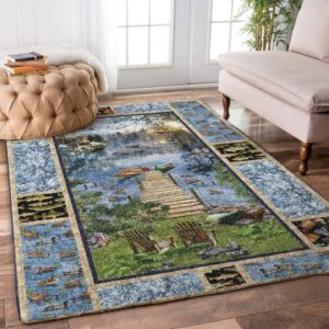 Duck Fish And Lake Rug