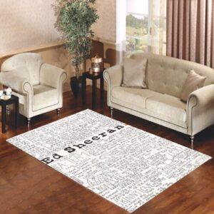 Ed Sheeran Living room carpet rugs