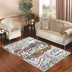 Ed Sheeran Lyric Quote Living room carpet rugs