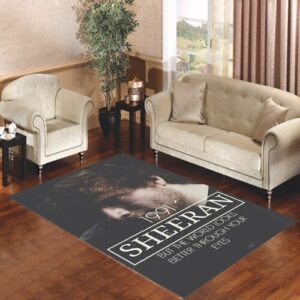 Ed Sheeran Quotes Living room carpet rugs